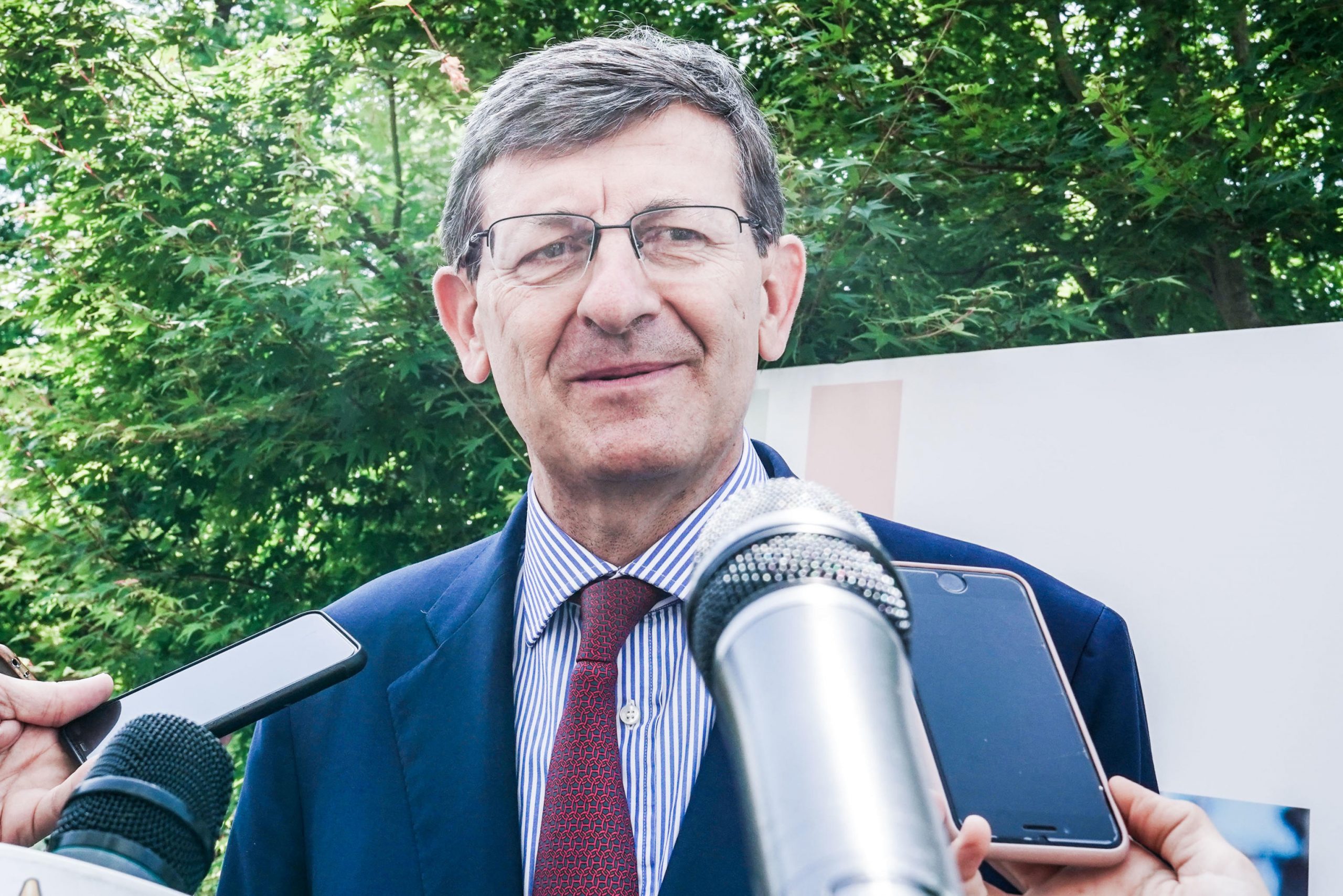 Il ministro Vittorio Colao, a Torino per il tour ItaliaDomani, dialoghi sul Pnrr, nella giornata del 27 maggio 2022 ANSA/JESSICA PASQUALON